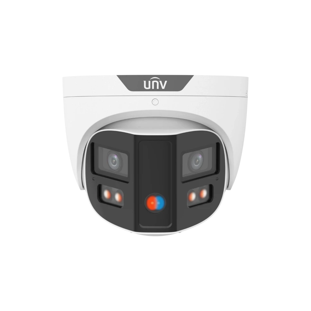 Cámara Domo IP PoE 8MP Binocular alarma doble lente doble luz globo ocular IPC3K28SE-ADF28KMC-DL-I0 Uniview